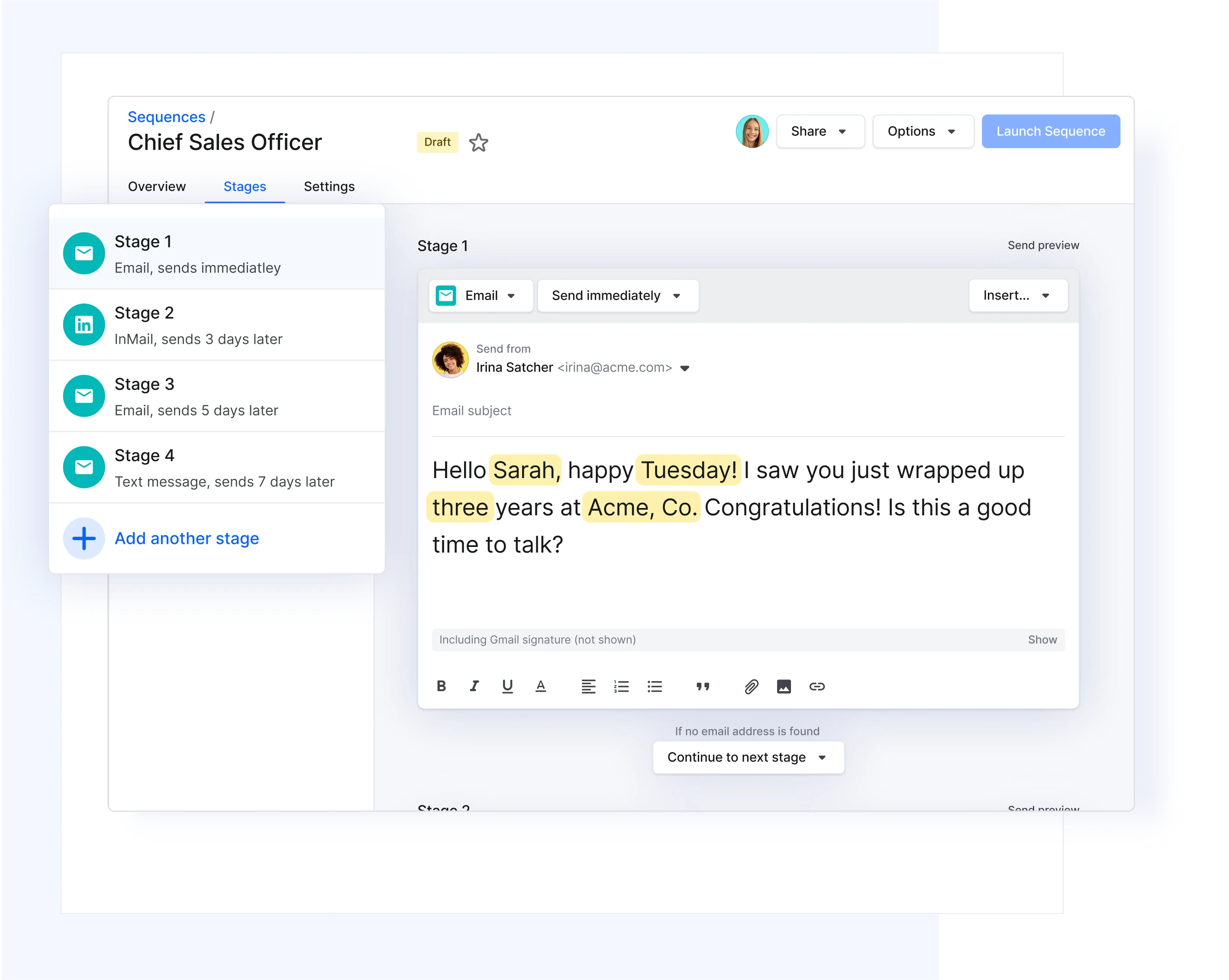 Outreach automation staffing