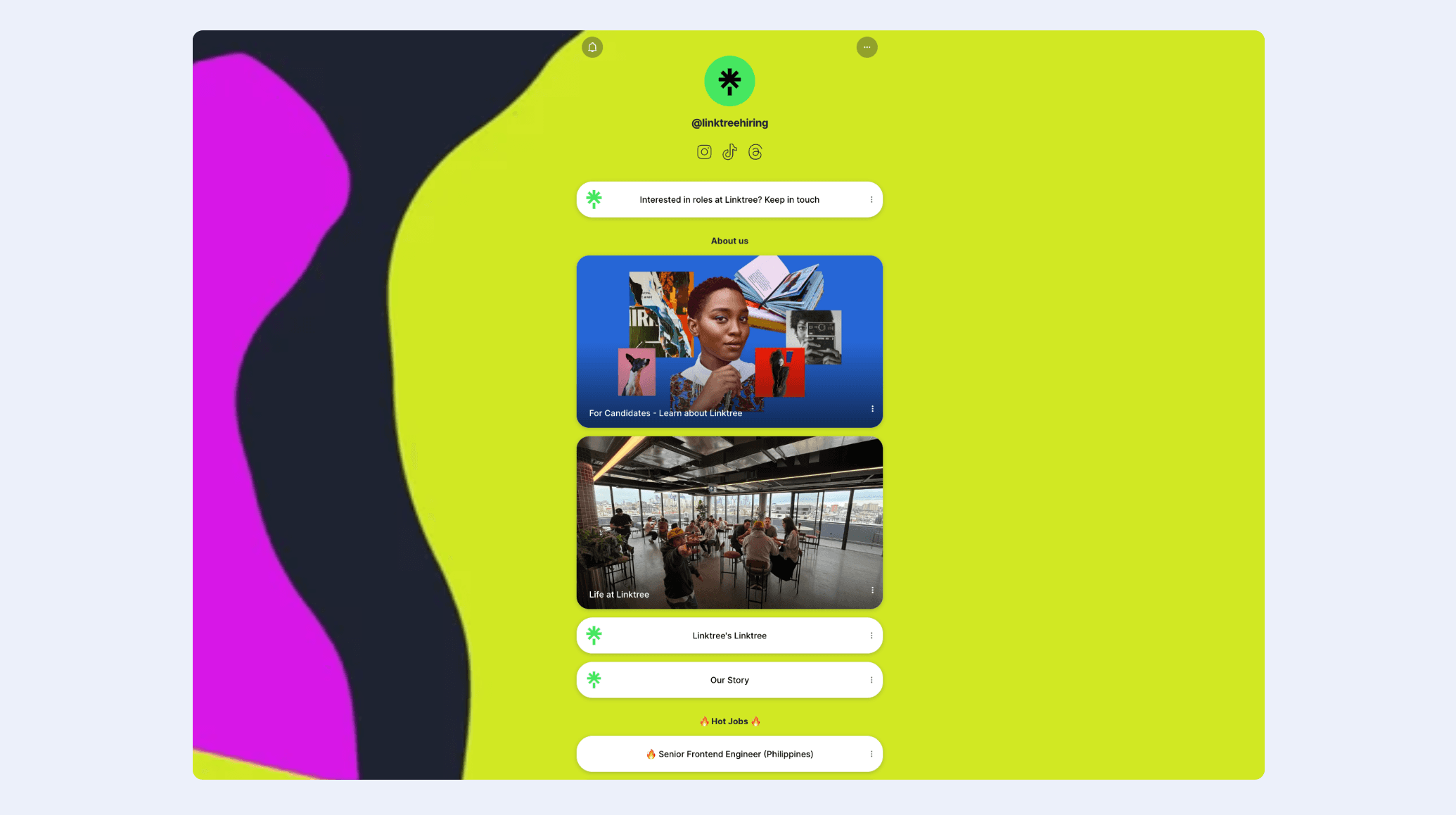 Linktree Hot Jobs